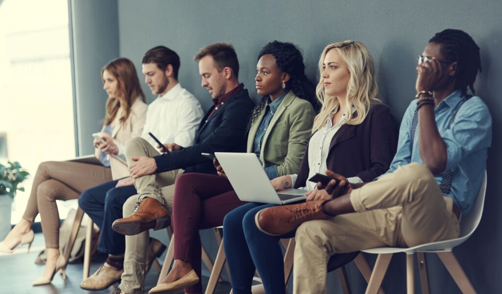 waiting to face the interview panel