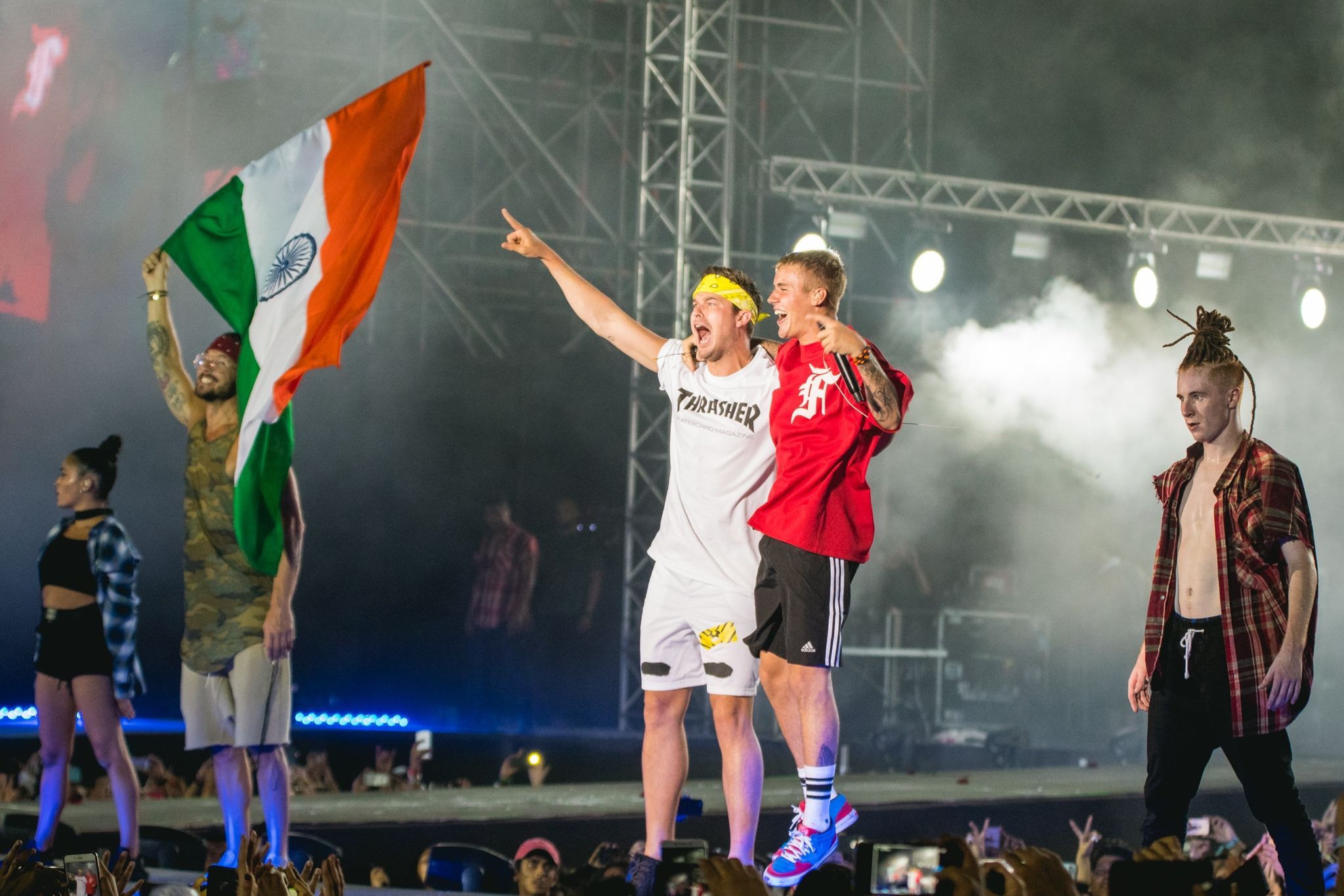 Justine Bieber at a past show in India